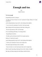 Enough and too 