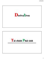 Bài giảng Tài chính phái sinh: Chương 7  ThS. Vũ Hữu Thành