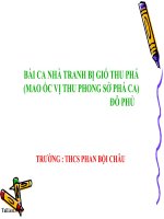 Bài giảng ngữ văn 7 bài 11 bài ca nhà tanh bị gió thu phá (mao ốc vị thu phong sở phá ca) 12 