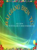 Bài giảng ngữ văn 7 bài 11 các yếu tố tự sự, miêu tả trong văn bản biểu cảm 8 