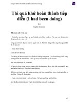 Thì quá khứ hoàn thành tiếp diễn (i had been doing) 