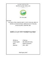 Ứng dụng công nghệ tin học và máy toàn đạc điện tử thành lập tờ bản đồ địa chính số 20 xã Vô Tranh huyện Hạ Hòa tỉnh Phú Thọ