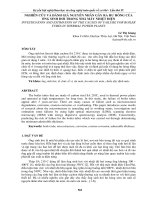 NGHIÊN cứu và ĐÁNH GIÁ NGUYÊN NHÂN gây RA hư HỎNG của ỐNG SINH hơi TRONG NHÀ máy NHIỆT điện 