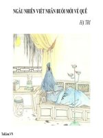 Bài giảng ngữ văn 7 bài 10 ngẫu nhiên viết nhân buổi mới về quê (hồi hương ngẫu hứng) 6 