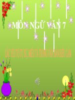 Bài giảng ngữ văn 7 bài 11 các yếu tố tự sự, miêu tả trong văn bản biểu cảm 6 