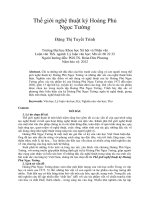 thế giới nghệ thuật ký hoàng phủ ngọc tường