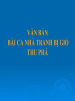 Bài giảng ngữ văn 7 bài 11 bài ca nhà tanh bị gió thu phá (mao ốc vị thu phong sở phá ca) 6 