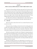 Nhân Cách - Sự Hình Thành & Phát Triền Nhân Cách