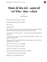 Mệnh đề liên kết   mệnh đề với who   that   which 