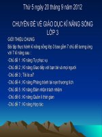 Chuyên đề giáo dục kĩ năng sống lớp 3 