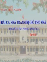 Bài giảng ngữ văn 7 bài 11 bài ca nhà tanh bị gió thu phá (mao ốc vị thu phong sở phá ca) 4 
