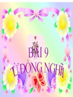 Bài giảng ngữ văn 7 bài 9 từ đồng nghĩa 19 