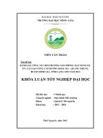 Đánh giá công tác bồi giải phóng mặt bằng dự án Cải tạo nâng cấp đường Khau Ra  Quang Trung, Huyện Bình Gia  Tỉnh Lạng Sơn năm 2013