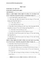 báo cáo thực tập tổng hợp tại CÔNG TY cổ PHẦN sản XUẤT  THƯƠNG mại HƯNG PHÁT AUSTDOOR NGHỆ AN