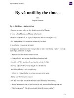 By và until by the time    