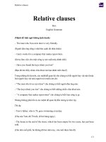 Relative clauses 