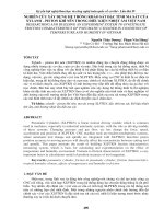 NGHIÊN cứu xây DỰNG hệ THỐNG KHẢO sát đặc TÍNH MA sát của XYLANH – PISTON KHÍ nén TRONG điều KIỆN NHIỆT ẩm VIỆT NAM 