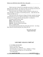 LÝ THUYẾT Ô TÔ THIẾT KẾ VÀ TÍNH TOÁN SỨC KÉO Ô TÔ HINO FF3H (KÈM BẢN VẼ)