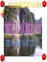 Bài giảng ngữ văn 10 tuần 7 miêu tả và biểu cảm trong văn tự sự 3 