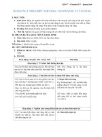 bài giảng nhận biết ánh sáng nguồn sáng vật sáng