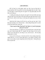 Thực trạng lao động thành phố vinh nghệ an và một số giải pháp giải quyết việc làm 