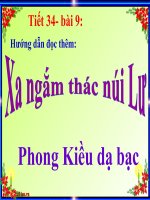 Bài giảng ngữ văn 7 bài 9 xa ngắm thác núi lư (vọng lư sơn bộc bố) 11 