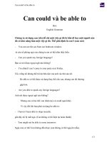 Can could và be able to 