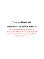 Tuyển tập 11 cuốn sách Toán hình học hay nhất Ôn thi Đại học