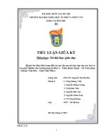 Sự khác biệt trong đầu tư của cha mẹ cho học tập của con trai và con gái (nghiên cứu trường hợp tại khu 2 – thôn quan ngoại – xã tam quan – huyện tam đảo – tỉnh vĩnh phúc)