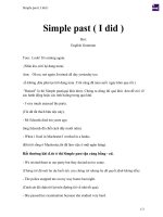 Simple past ( i did ) 