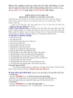 Đào tạo nghiệp vụ GIÁO DỤC MẦM NON có lớp học ngay