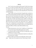 Nhận xét thời gian thử việc của anh T tại khách sạn