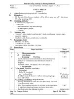 GIÁO án TIẾNG ANH lớp 3 SOẠN THEO CHƯƠNG TRÌNH mới   cả năm 