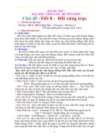 BÀI DỰ THI : DẠY HỌC THEO CHỦ  ĐỀ TÍCH HỢP Chủ đề Tiết 8   Đối xứng trục