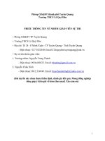 Bài thi tích hợp các môn học THCS