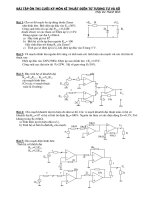 bài tập ôn thi kỹ thuật điện tử tương tự số