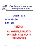 CÁC KHÁI NIỆM, ĐỊNH LUẬT VÀ NGUYÊN LÝ CƠ BẢN, MẠCH TỪ TRONG MÁY ĐIỆN
