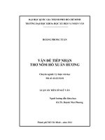 Vấn đề tiếp nhận thơ nôm hồ xuân hương