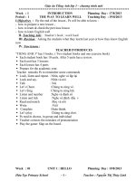 GIÁO án TIẾNG ANH lớp 3 CHƯƠNG TRÌNH mới   (u1 u5) 