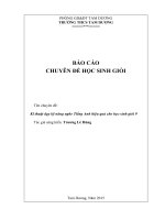 Kĩ thuật dạy kỹ năng nghe Tiếng Anh hiệu quả cho học sinh giỏi 9