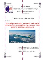 QUY TRÌNH GIAO NHẬN HÀNG HÓA NHẬP KHẨUBẰNG ĐƯỜNG HÀNG KHÔNG TẠI CÔNG TY TNHHDỊCH VỤ HÀNG HÓA NEW LOOk