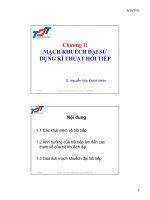 MẠCH KHUẾCH ĐẠI SỬ DỤNG KĨ THUẬT HỒI TIẾP