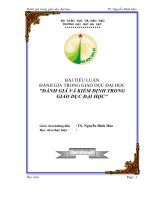 Đánh giá và kiểm định trong giáo dục đại học