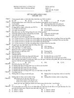 Đề thi và đáp án trắc nghiệm sinh 9 học kì i mã đề 125 (1) 