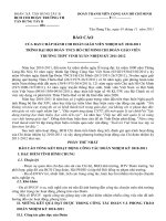 BÁO CÁO  CỦA BAN CHẤP HÀNH CHI ĐOÀN GIÁO VIÊN NHIỆM KỲ 20102011 TRÌNH ĐẠI HỘI ĐOÀN TNCS HỒ CHÍ MINH CHI ĐOÀN GIÁO VIÊN  TRƯỜNG THPT VINH XUÂN NHIỆM KỲ 20112012