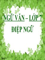 Bài giảng Ngữ văn 7 bài 13 Điệp ngữ 6