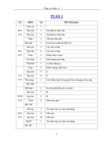 giáo án tổng hợp các môn lớp 1 cả năm