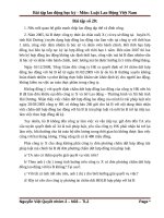 Bài tập lao động học kỳ - Môn: Luật Lao Động Việt Nam