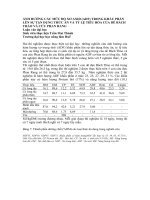 ẢNH HƯỞNG các mức độ xơ AXID (ADF) TRONG KHẨU PHẦN lên sự tận DỤNG THỨC ăn và tỷ lệ TIÊU hóa của dê BÁCH THẢO và cừu PHAN RANG 