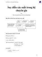 Suy diễn xác suất trong hệ chuyên gia 